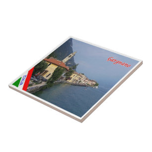 Azulejo De Cerâmica GAL040 GARGNANO, Lago Garda, Itália,