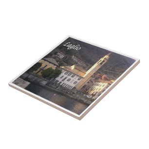 Azulejo De Cerâmica GAL055 LAGLIO, Lago Como, Itália