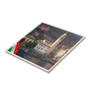 Azulejo De Cerâmica GAL056 LAGLIO, Lago Como, Itália