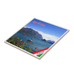 Azulejo De Cerâmica GAL061 LAKE COMO, View, Itália,