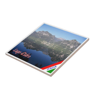 Azulejo De Cerâmica GAL070 LAGO IDRO, Panorama, Itália,