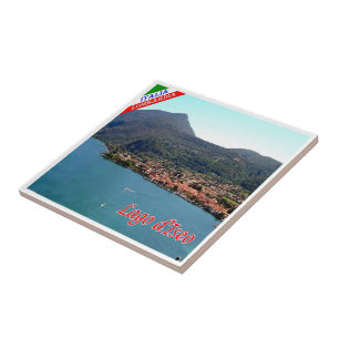 Azulejo De Cerâmica GAL071 LAKE ISEO Panorama, Itália