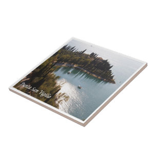 Azulejo De Cerâmica GAL099 PUNTA SAN VIGILIO Lake Garda, Itália