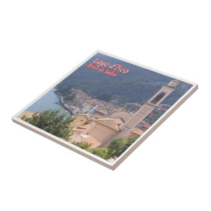 Azulejo De Cerâmica GAL101 RIVA DI SOLTO, lago Iseo, Itália,