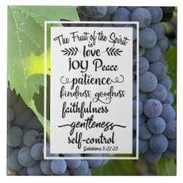 Azulejo De Cerâmica Galatianos 5:22-23 A Fruta do Espírito