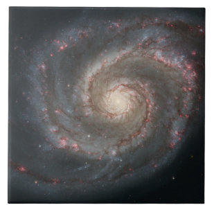 Azulejo De Cerâmica Galáxia de redemoinho (Espaço) (Universo) (Messier