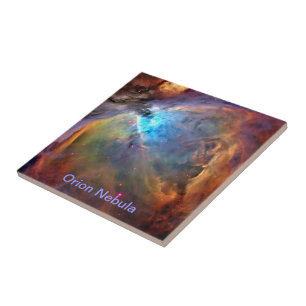 Azulejo De Cerâmica Galáxia do espaço da nebulosa de Orion