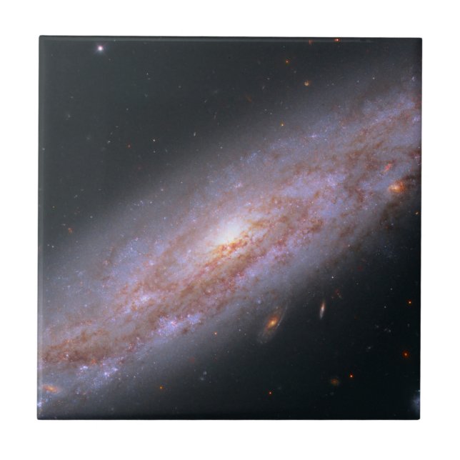 Azulejo De Cerâmica Galáxia Espiral Ngc 3972. (Frente)