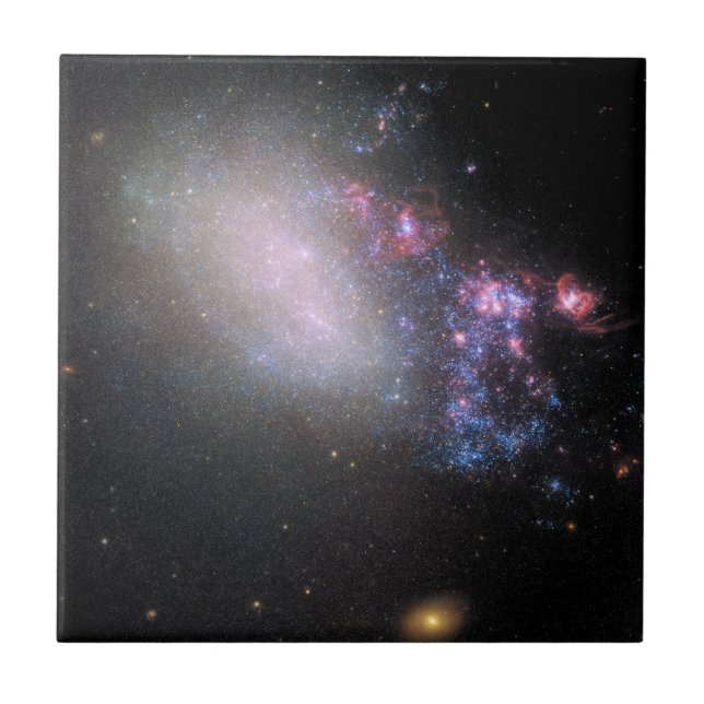 Azulejo De Cerâmica Galáxia Irregular Ngc 4485 (Frente)