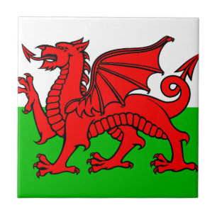 Azulejo De Cerâmica Galês-Bandeira
