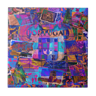 Azulejo De Cerâmica Galo de Barcelona, Portugal