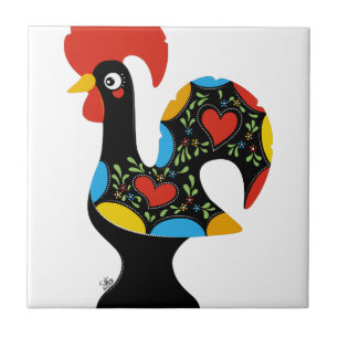 Azulejo De Cerâmica Galo famoso de Barcelos Nr 09
