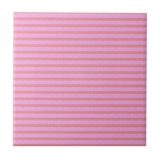 Azulejo De Cerâmica Gamas Geométricas Rosa (Frente)