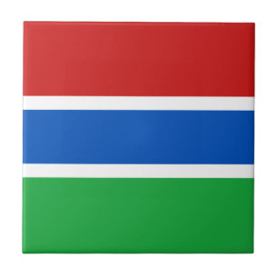Azulejo De Cerâmica Gambia Flag Cerâmica Azulejo