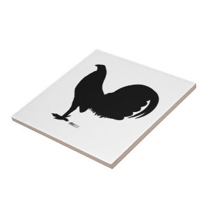Azulejo De Cerâmica Gamecock Rooster Silhouette