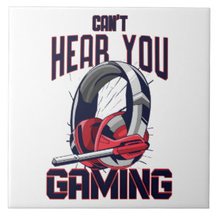 Azulejo De Cerâmica Gaming design with headset