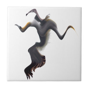 Azulejo De Cerâmica Gannets-Pássaro Marinho Abstrato