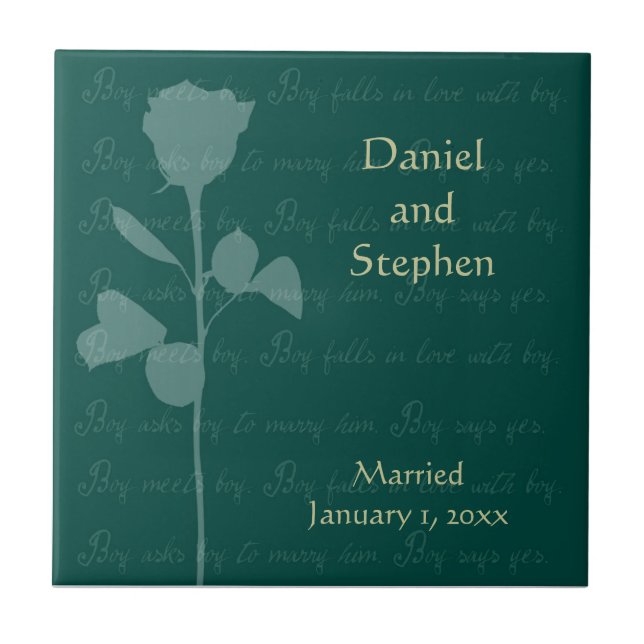 Azulejo De Cerâmica Garoto Conhece Rapaz (Frente)