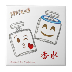 Azulejo De Cerâmica Garrafa de perfume Emoji