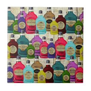 Azulejo De Cerâmica Garrafas do tónico do Apothecary da poção mágica