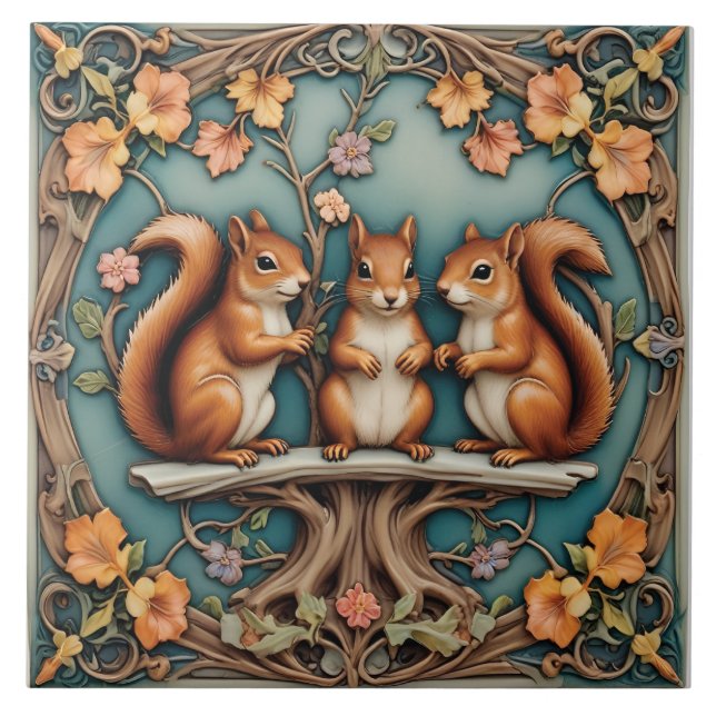 Azulejo De Cerâmica Gathering on the Willow Bough (Frente)