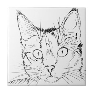 Azulejo De Cerâmica Gatinho