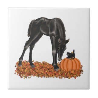 Azulejo De Cerâmica Gatinho de Coloração Halloween