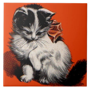Azulejo De Cerâmica gatinho doce