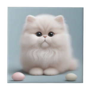 Azulejo De Cerâmica Gatinho Gato Persa de Enfermeiro