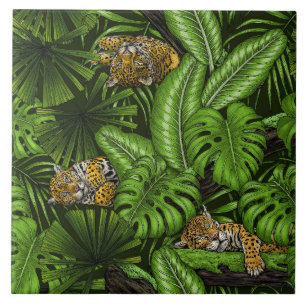 Azulejo De Cerâmica Gatinhos da selva