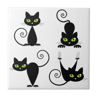 Azulejo De Cerâmica Gatinhos perniciosos