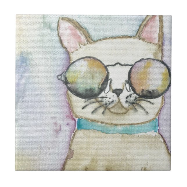 Azulejo De Cerâmica gato (Frente)