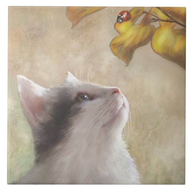 Azulejo De Cerâmica gato 669 (Frente)