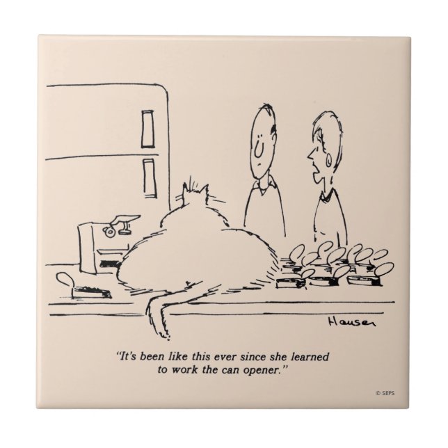 Azulejo De Cerâmica Gato Gordo (Frente)