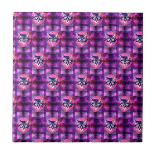 Azulejo De Cerâmica gato iluminado