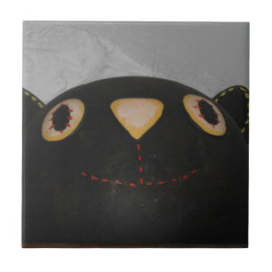 Azulejo De Cerâmica Gato Negro