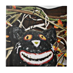 Azulejo De Cerâmica Gato Preto