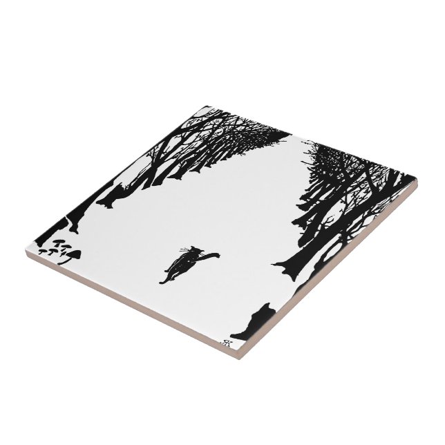 Azulejo De Cerâmica Gato preto, Rudyard Kipling (Lateral)