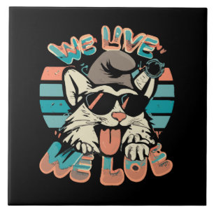 Azulejo De Cerâmica Gato Smurf - Nós Vivemos Nós Amamos