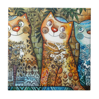 Azulejo De Cerâmica Gatos de Jerusalem
