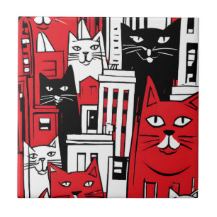Azulejo De Cerâmica Gatos em Nova York