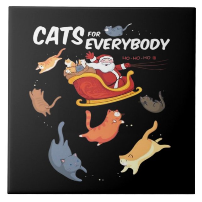 Azulejo De Cerâmica Gatos para todos  (Frente)