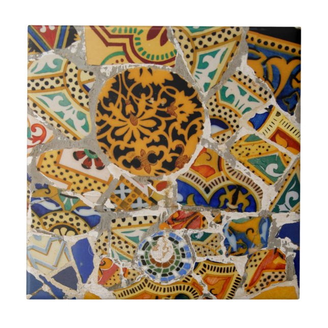 Azulejo De Cerâmica Gaudi Trencalis (Frente)