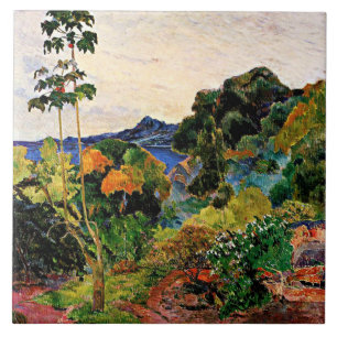 Azulejo De Cerâmica Gauguin - Poster de Vegetação Tropical