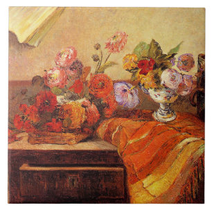 Azulejo De Cerâmica Gauguin - Potes e Buquês,