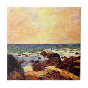 Azulejo De Cerâmica Gauguin - Rochas e Mar, arte refinado,