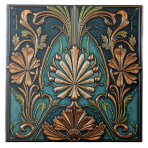 Azulejo De Cerâmica Gavinhas de Cobre