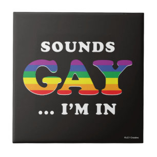 Azulejo De Cerâmica Gay dos sons… Eu estou dentro