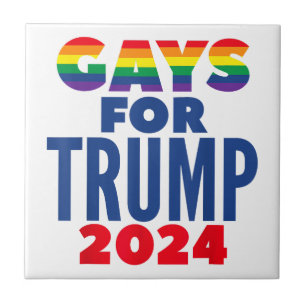 Azulejo De Cerâmica Gay Para A Eleição De Trump 2024