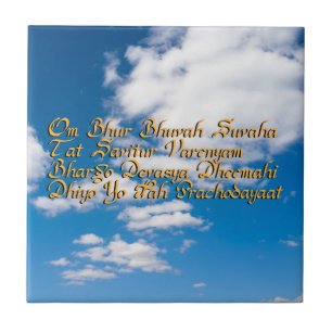 Azulejo De Cerâmica Gayatri mantra